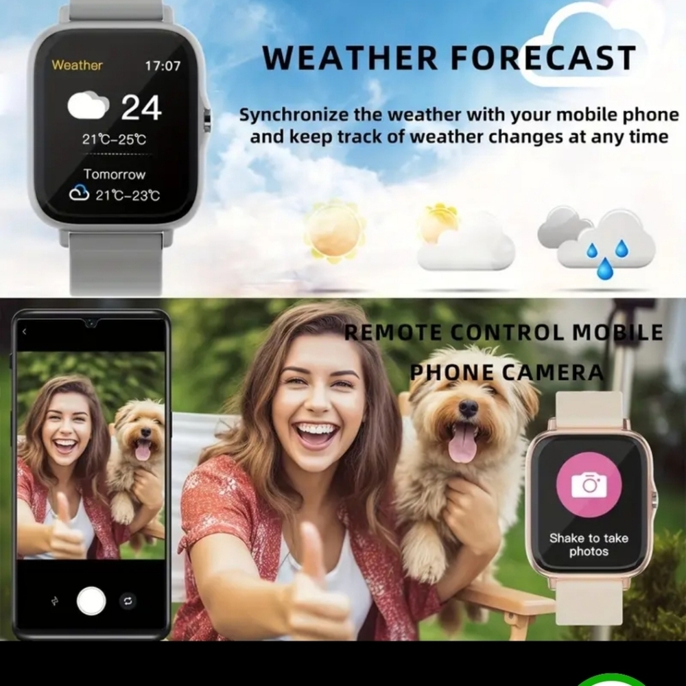 DesertCat Smart Watch - Black NEW - Picture 9 of 11